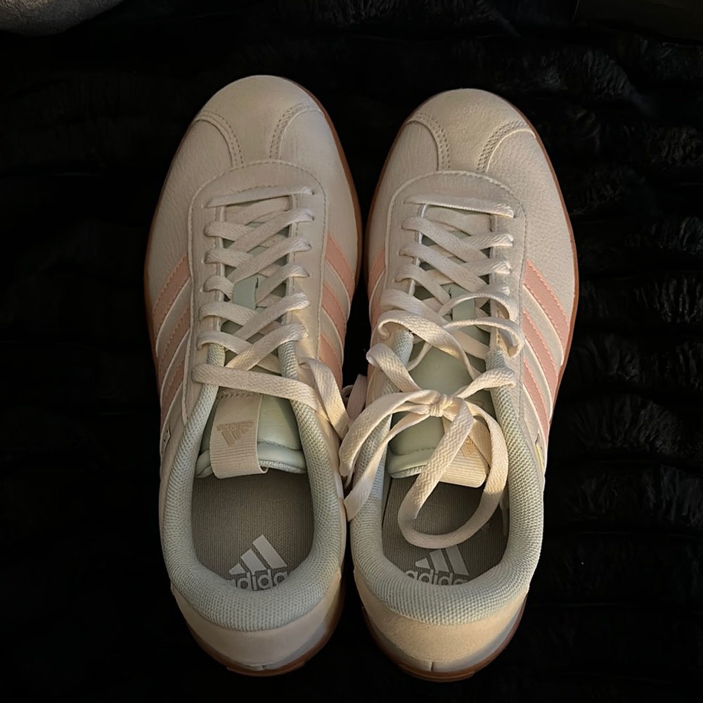 adidas Women's Athletic Shoes - White and Pink